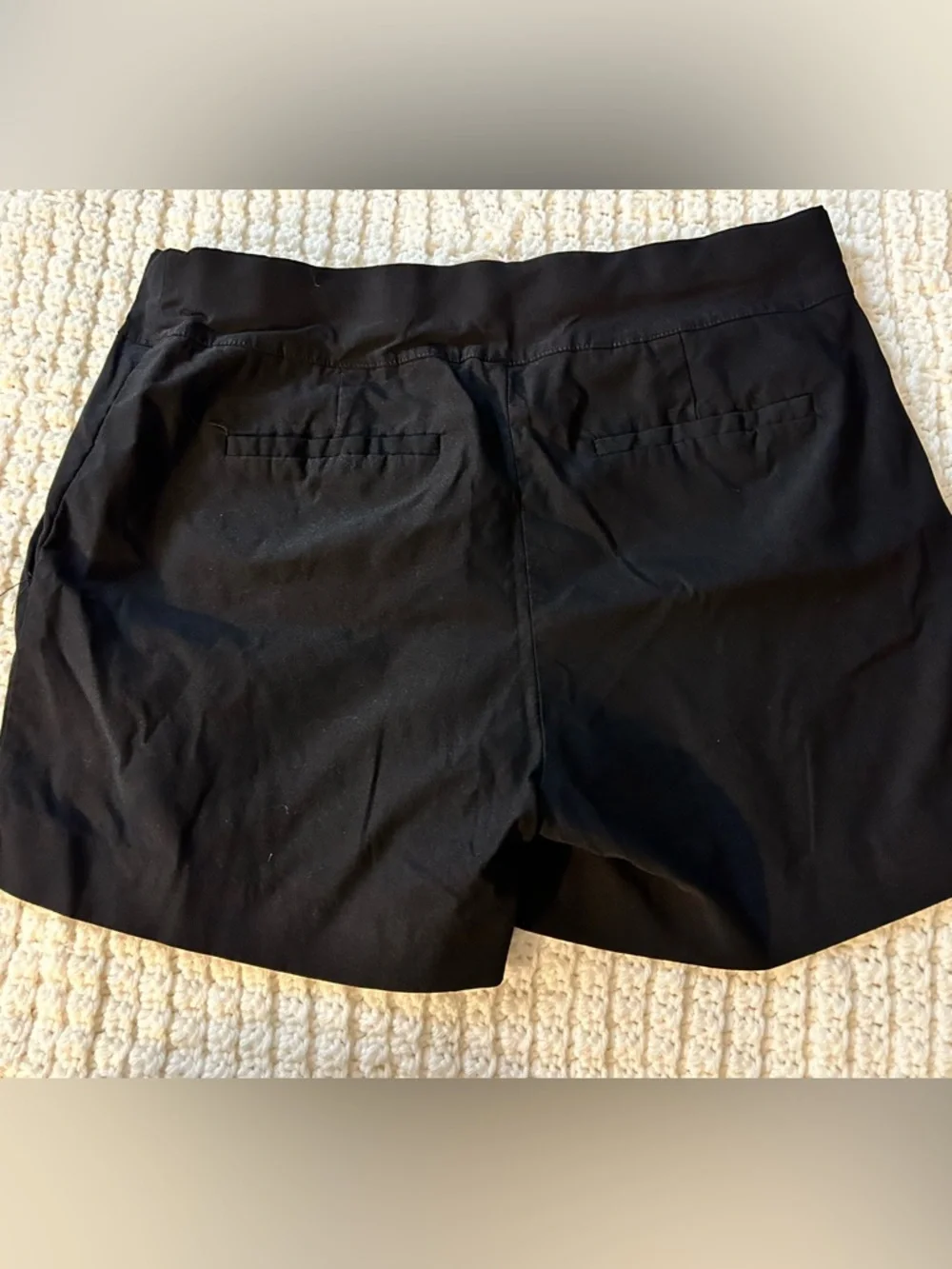 Women’s Stretch Pull-On Shorts - 2 pair Black and Navy